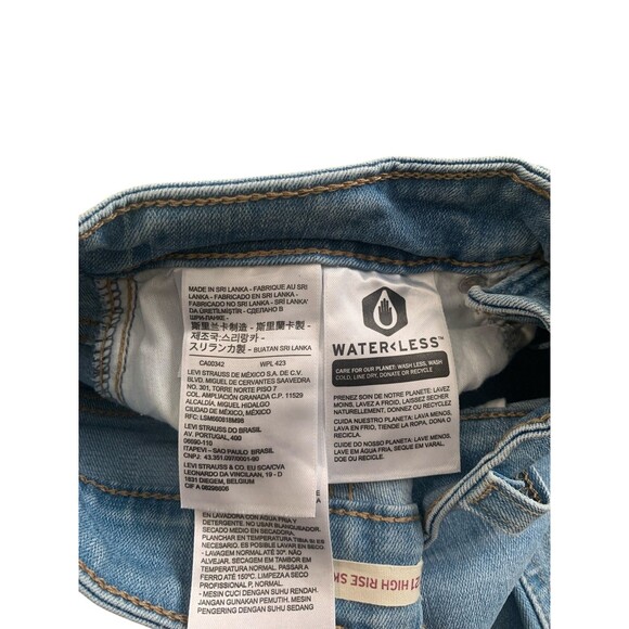 Miss Me Jeans Women’s Size 29 Boyfriend Capri Distressed Blue Denim Thick Stitch - Picture 6 of 8